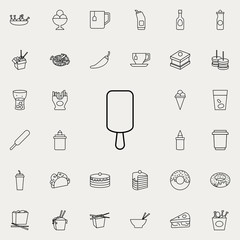ice cream icon. Fast food icons universal set for web and mobile