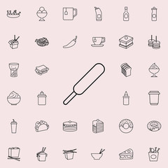 ice cream icon. Fast food icons universal set for web and mobile