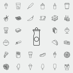 ketchup pot icon. Fast food icons universal set for web and mobile