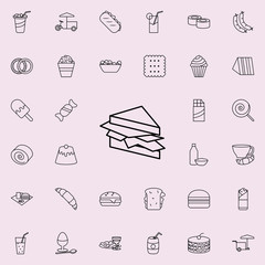sandwich icon. Fast food icons universal set for web and mobile