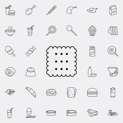 biscuit icon. Fast food icons universal set for web and mobile
