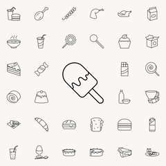 ice cream icon. Fast food icons universal set for web and mobile
