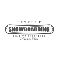 Vintage snowboarding label
