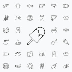 ice cream icon. Food icons universal set for web and mobile