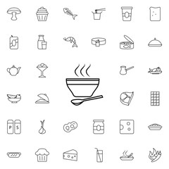 a bowl of soup icon. Food icons universal set for web and mobile