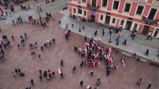 POLAND, WARSAW - 11 November 2018: Polish independence day