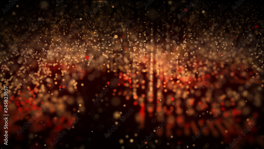 Poster big data visualization. visual information complexity. data threads plot. 3d rendering. data technol