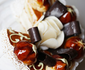 delicious cake close up