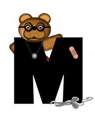 Alphabet Teddy Doctor Visit M