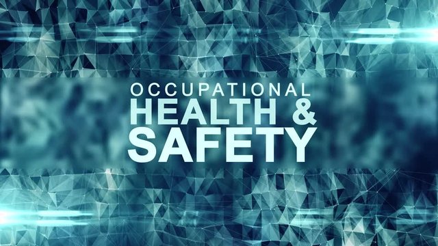 Occupational health and safety safe work place WHS HSE OSH title animation