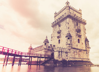 Fototapeta na wymiar Belem Tower in Lisbon