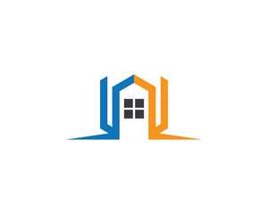 Real estate logo icon illustration