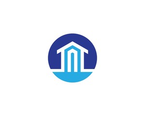 Real estate logo icon illustration