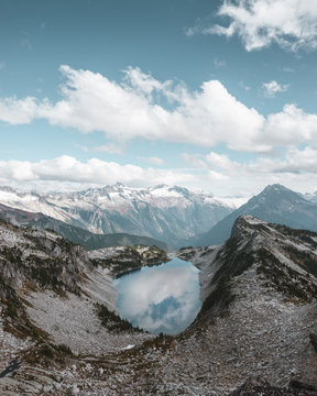 View of Hidden Lake in North Cascades National Park