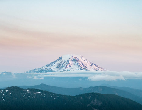 Evening light on Mt. Adams.