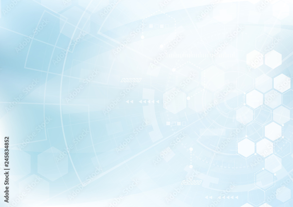 Poster vector abstract background hexagons design. science futuristic energy technology. hi-tech digital co