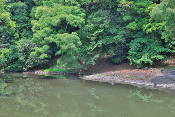 an Zen garden, Ritsurin Park, Takamatsu, Shikoku