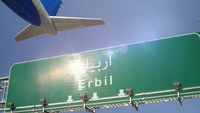 Airplane Take off Erbil
