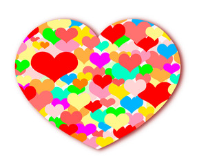 ハート柄のハート