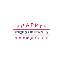 Happy President's day 2 colored icon. Simple blue and red element illustration. Happy President's day concept symbol design from USA election set