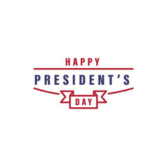 Happy President's day 2 colored icon. Simple blue and red element illustration. Happy President's day concept symbol design from USA election set