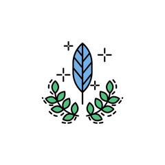laurel, award, winner icon. Element of history color icon for mobile concept and web apps. Color laurel, award, winner icon can be used for web and mobile