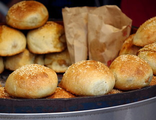 Freshly Baked Buns with Stuffing