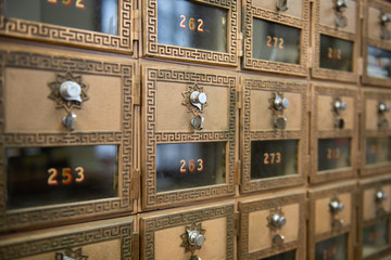 Po boxes numbered