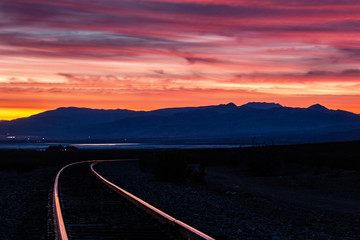 Pink Sunset with Rails
