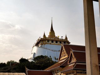Wat Saket as landmark of Bangkok Thailand