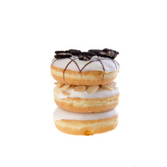 donut or donut with concept on a background.