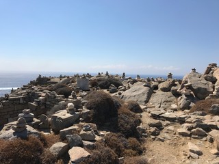 Cairns and landscape