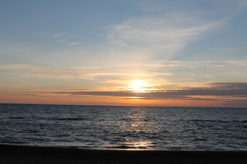 Obraz premium sunset over the sea