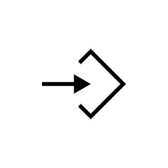 arrow, right, navigation icon. Element of direction icon. Signs and symbols collection icon for websites, web design, mobile app