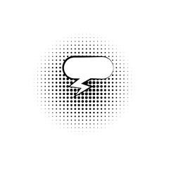 pop art, speech bubble icon. Element of speech bubble ic pop art style icon. Signs and symbols collection icon for websites, web design, mobile app