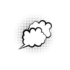 pop art, speech bubble, clouds icon. Element of speech bubble ic pop art style icon. Signs and symbols collection icon for websites, web design, mobile app