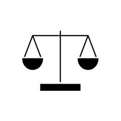 Law scale icon Vector illustration, EPS10.