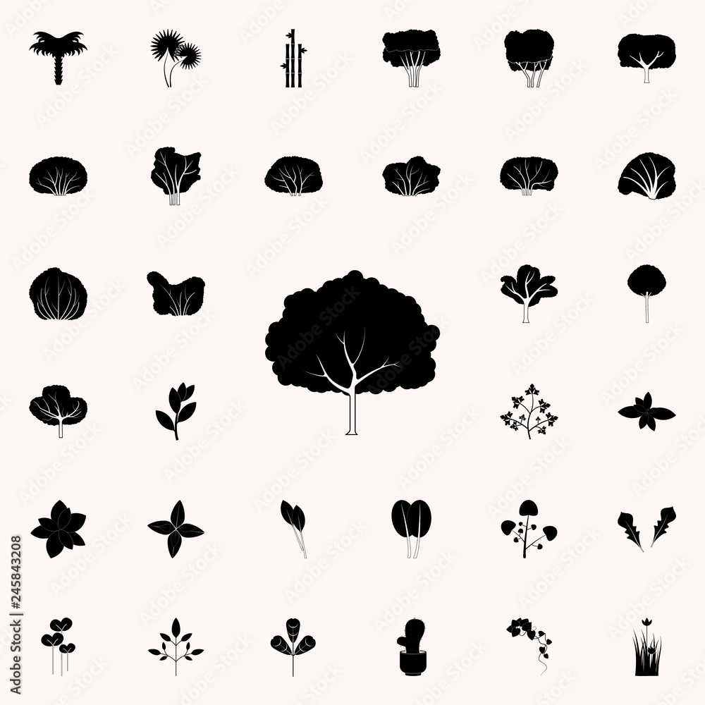 Poster pear tree icon. plants icons universal set for web and mobile