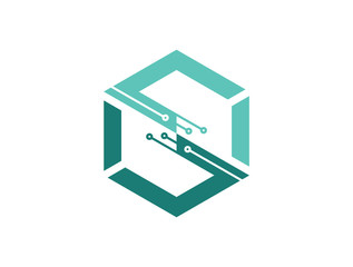 Letter S Cube Logo