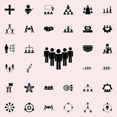 Colleagues icon. Teamwork icons universal set for web and mobile