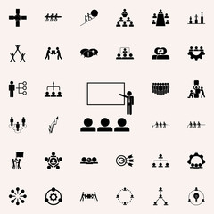 acceptance of an employee into a team... icon. Teamwork icons universal set for web and mobile