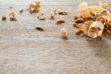 Sawdust and wood background