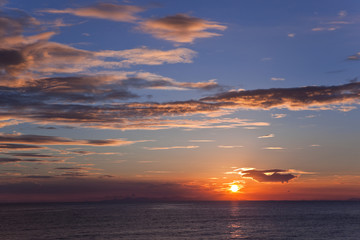 鹿児島江口浜の夕景