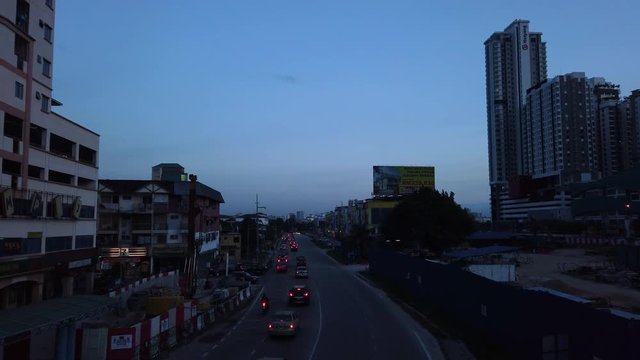 KUALA LUMPUR, MALAYSIA - Jan 24, 201 : Traffic in the early morning heading to working .