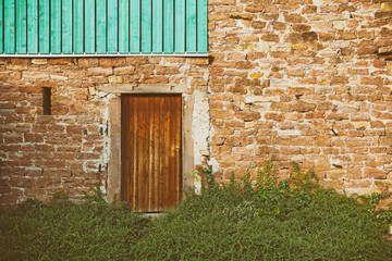 Color grunge of old brick wall and classic brick wall in Architectural houses of the Germany, Europe