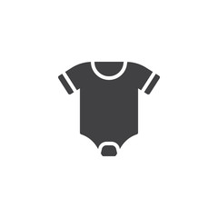 Baby romper vector icon. filled flat sign for mobile concept and web design. Infant clothes simple solid icon. Symbol, logo illustration. Pixel perfect vector graphics
