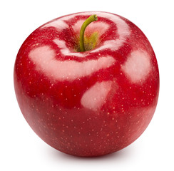 Red apple isolated on white