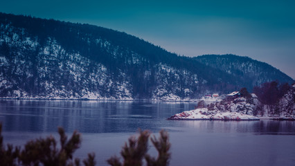 Drøbak krajobraz landscape fiord Norwegia Norway Norge © Dreamnordno