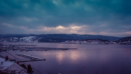 Drobak krajobraz landscape fiord Norwegia Norway Norge © Dreamnordno
