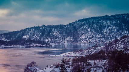 Drøbak Drobak krajobraz landscape fiord Norwegia Norway Norge © Dreamnordno